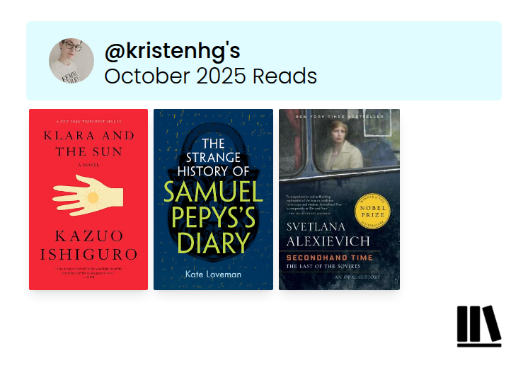 October 2025 Reading Roundup