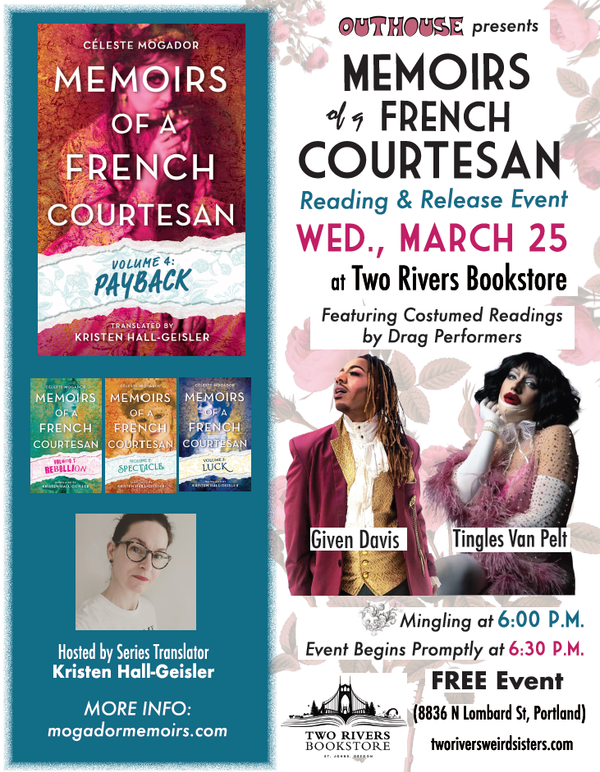 A flyer for the party described in the text below